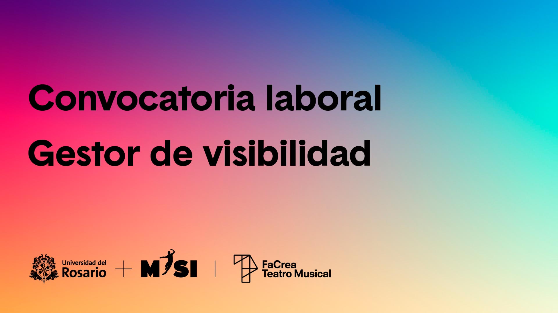 Convocatoria laboral - Gestor de visibilidad