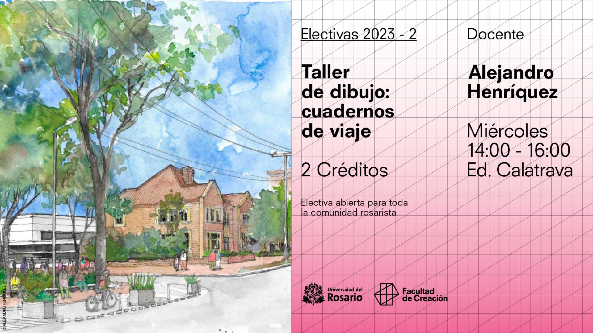 Taller de dibujo: cuadernos de viaje