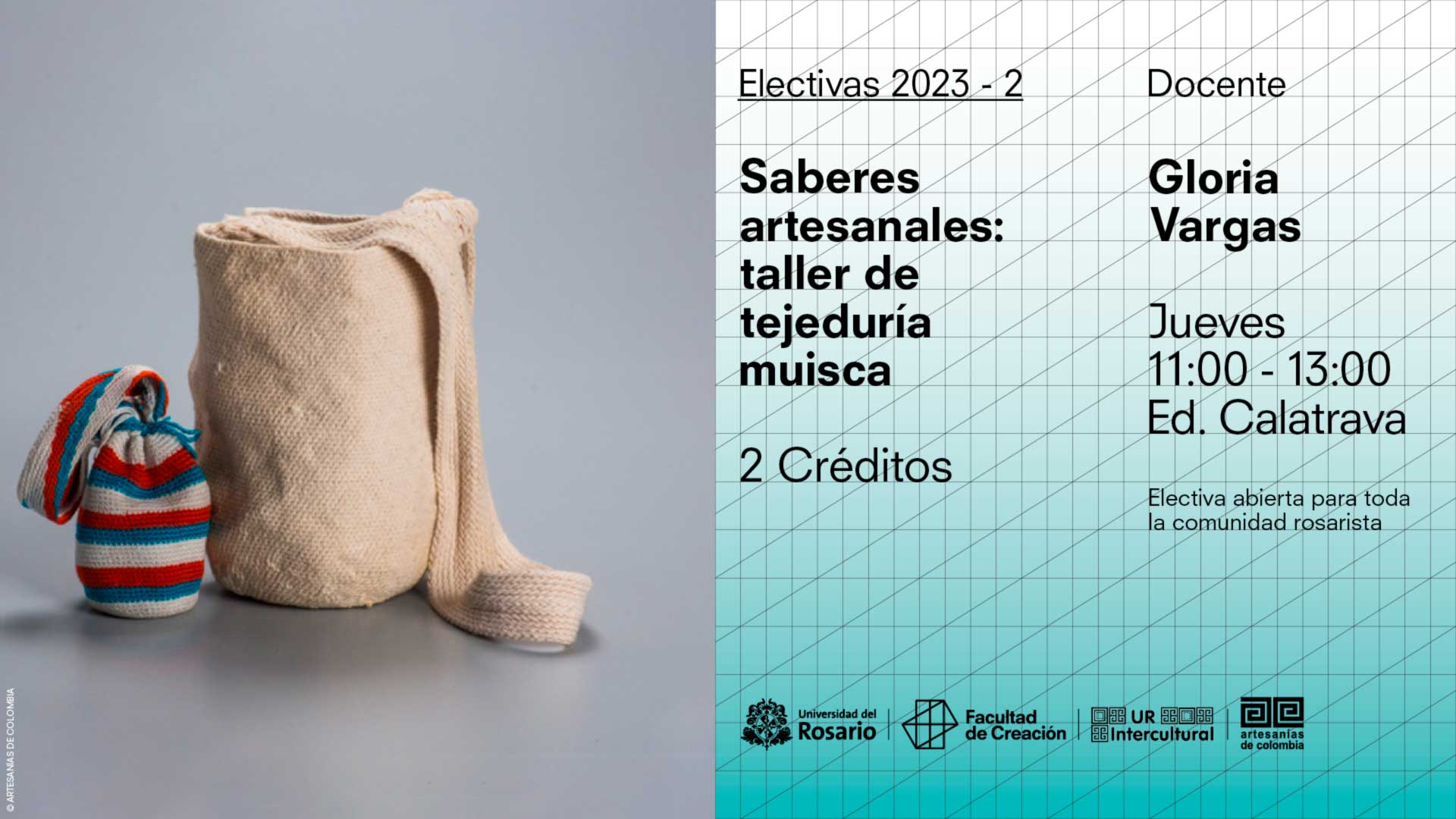 Saberes artesanales: taller de tejeduría muisca