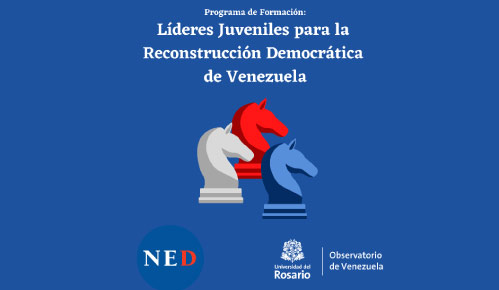Programa de formación “líderes juveniles para la reconstrucción democrática de Venezuela”</strong>
    Aliado: National Endowement for democracy