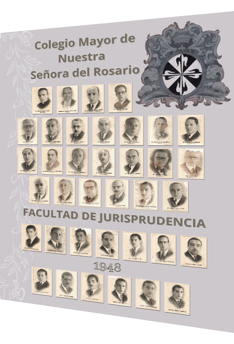 Estudiantes jurisprudencia Rosaristas año 1948