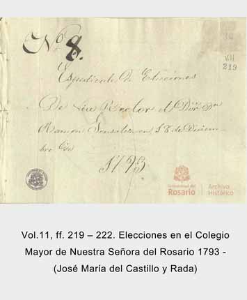 Docuemneto Nombramiento de beca en el Colegio Mayor del Rosario