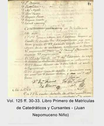 Docuemneto Nombramiento de beca en el Colegio Mayor del Rosario