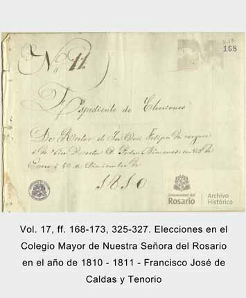 Docuemneto Nombramiento de beca en el Colegio Mayor del Rosario