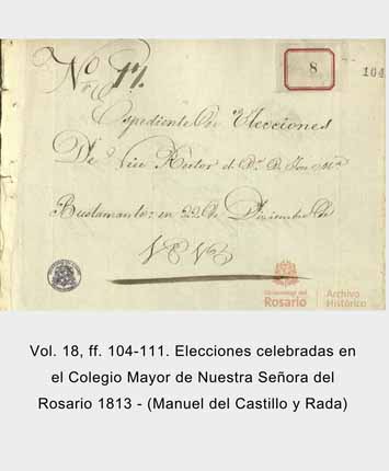 Docuemneto Nombramiento de beca en el Colegio Mayor del Rosario