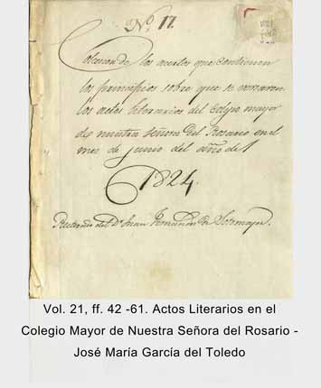 Docuemneto Nombramiento de beca en el Colegio Mayor del Rosario