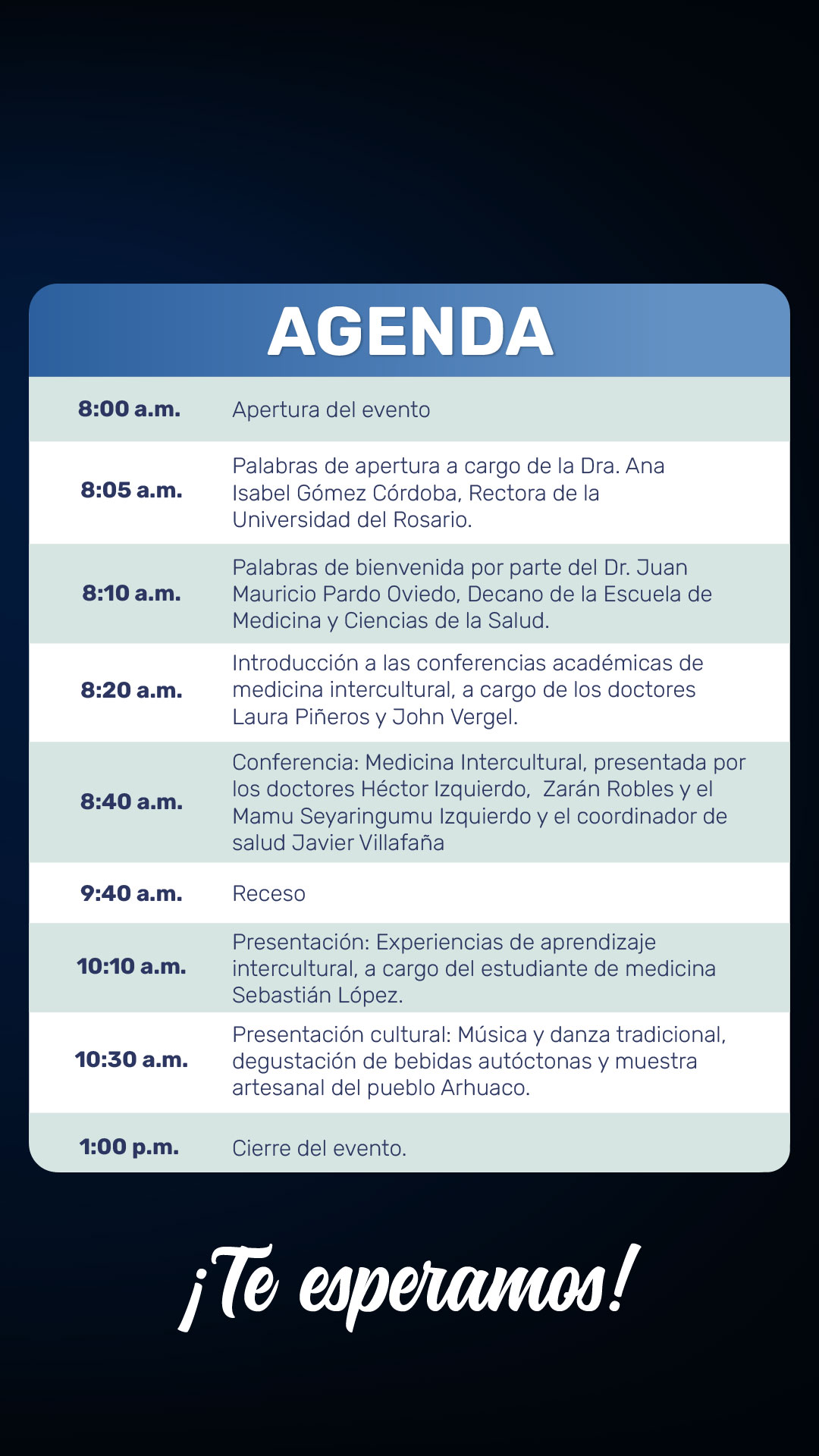 agenda día del médico